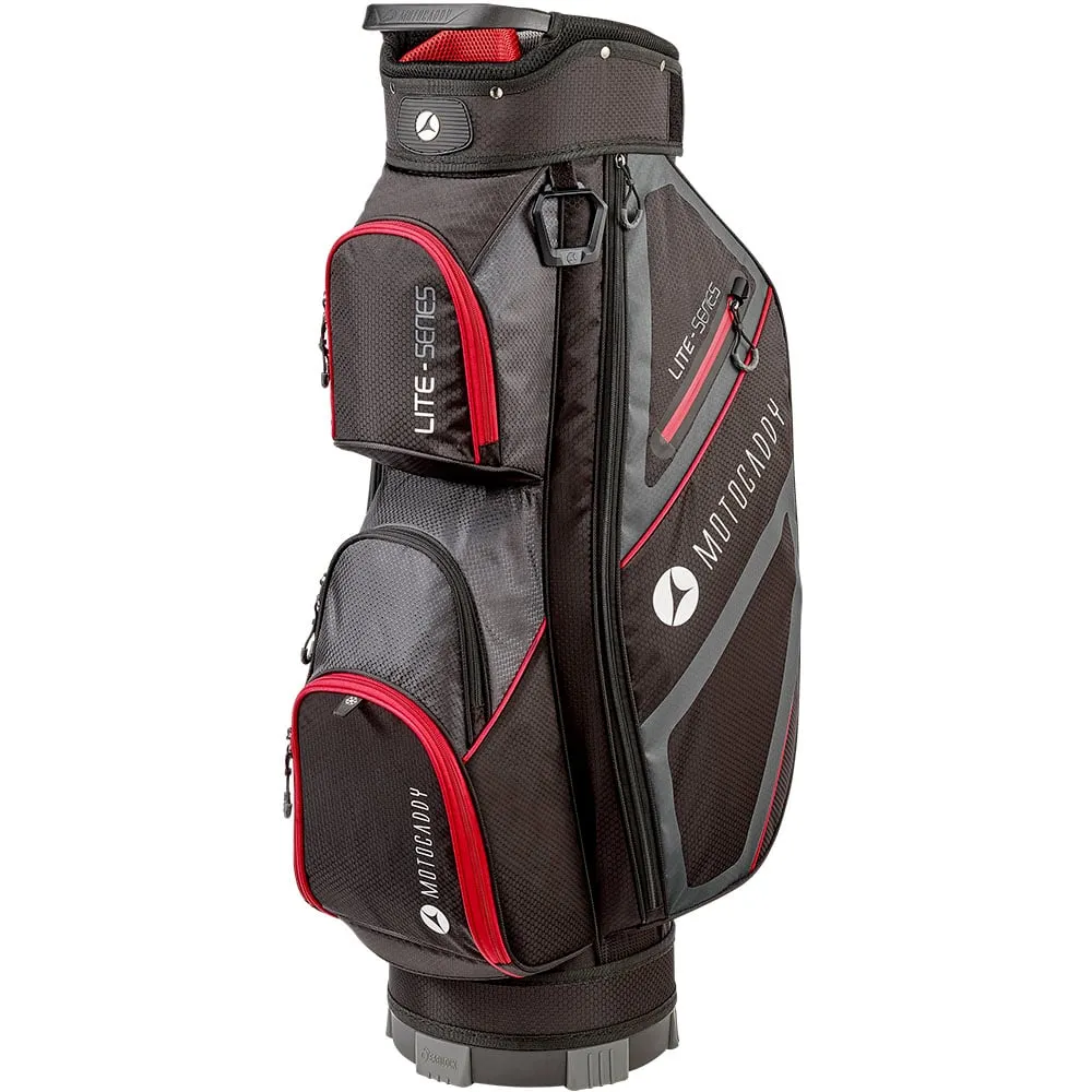 Motocaddy Lite Series Cart Bag - Black/Red