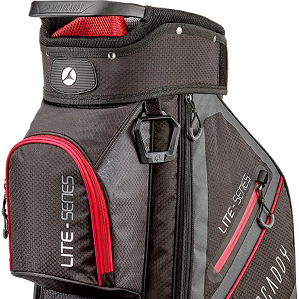 Motocaddy Lite Series Cart Bag - Black/Red