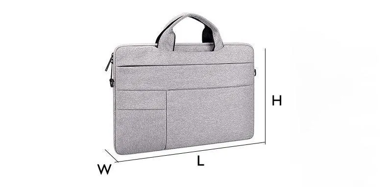 Office Travel 15.6 Inch Waterproof Custom Laptop Bag-Grey