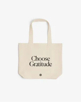 Organic Cotton Tote Bag – Choose Gratitude