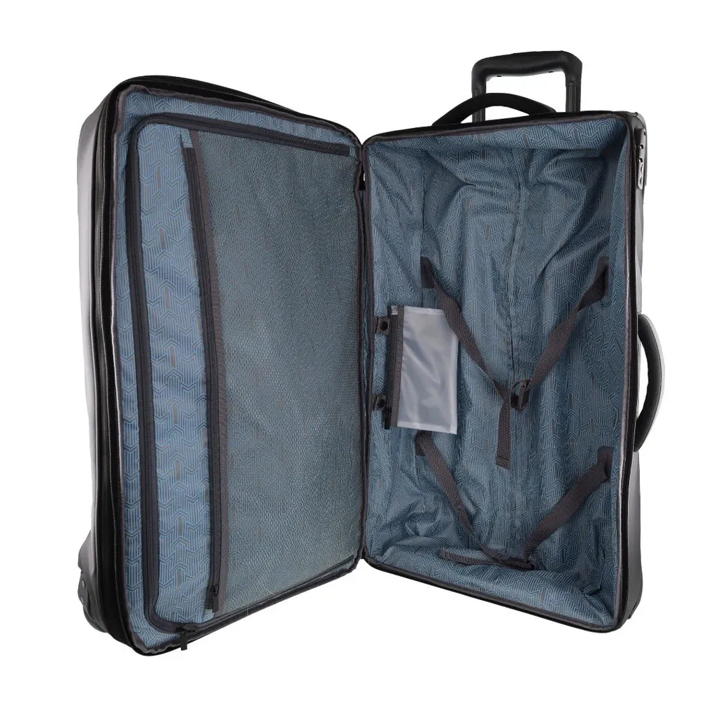 Pierre Cardin Soft Shell Trolley Bag Medium 62cm - Black