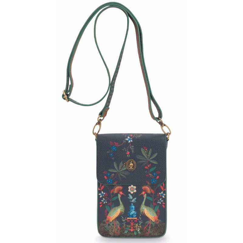 PIP Studio Flirting Birds Dark Blue Phone Bag