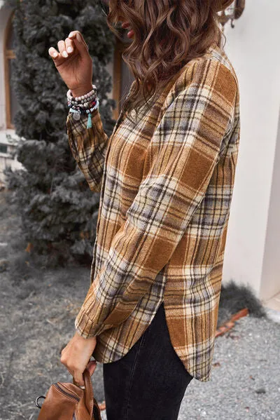 Plaid Button Up Long Sleeve Shirt