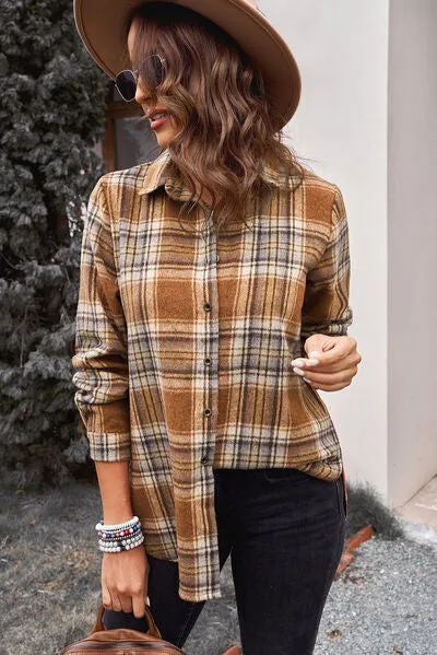 Plaid Button Up Long Sleeve Shirt