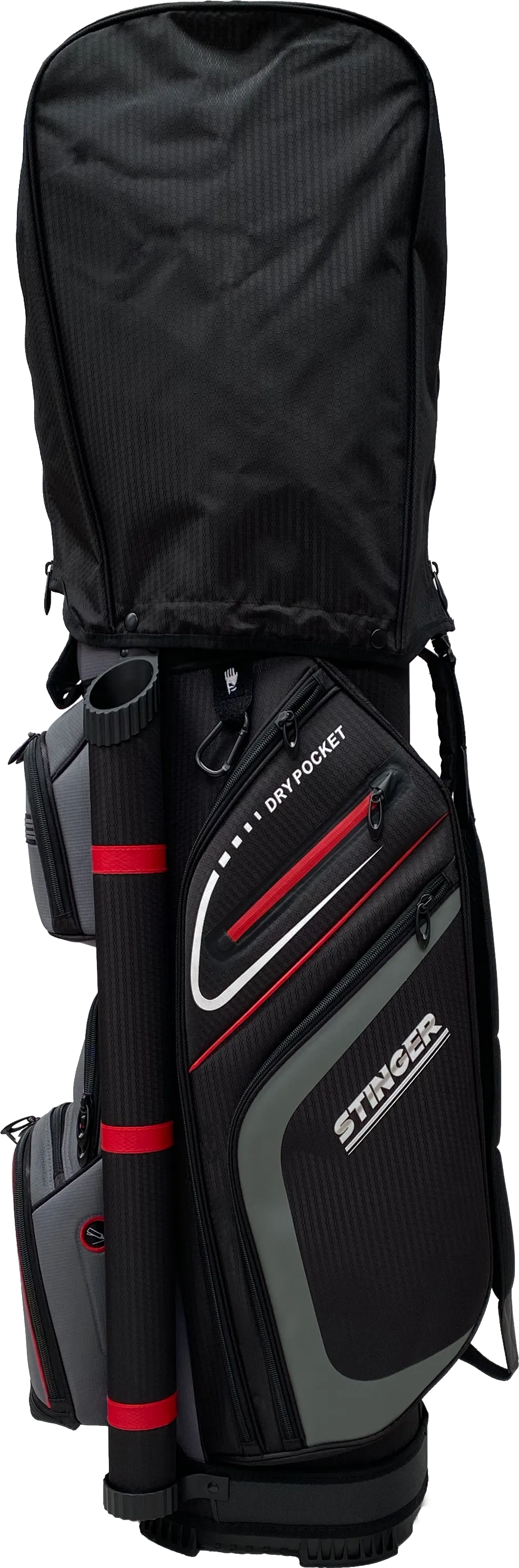 Premium Cart Bag - Red / Charcoal