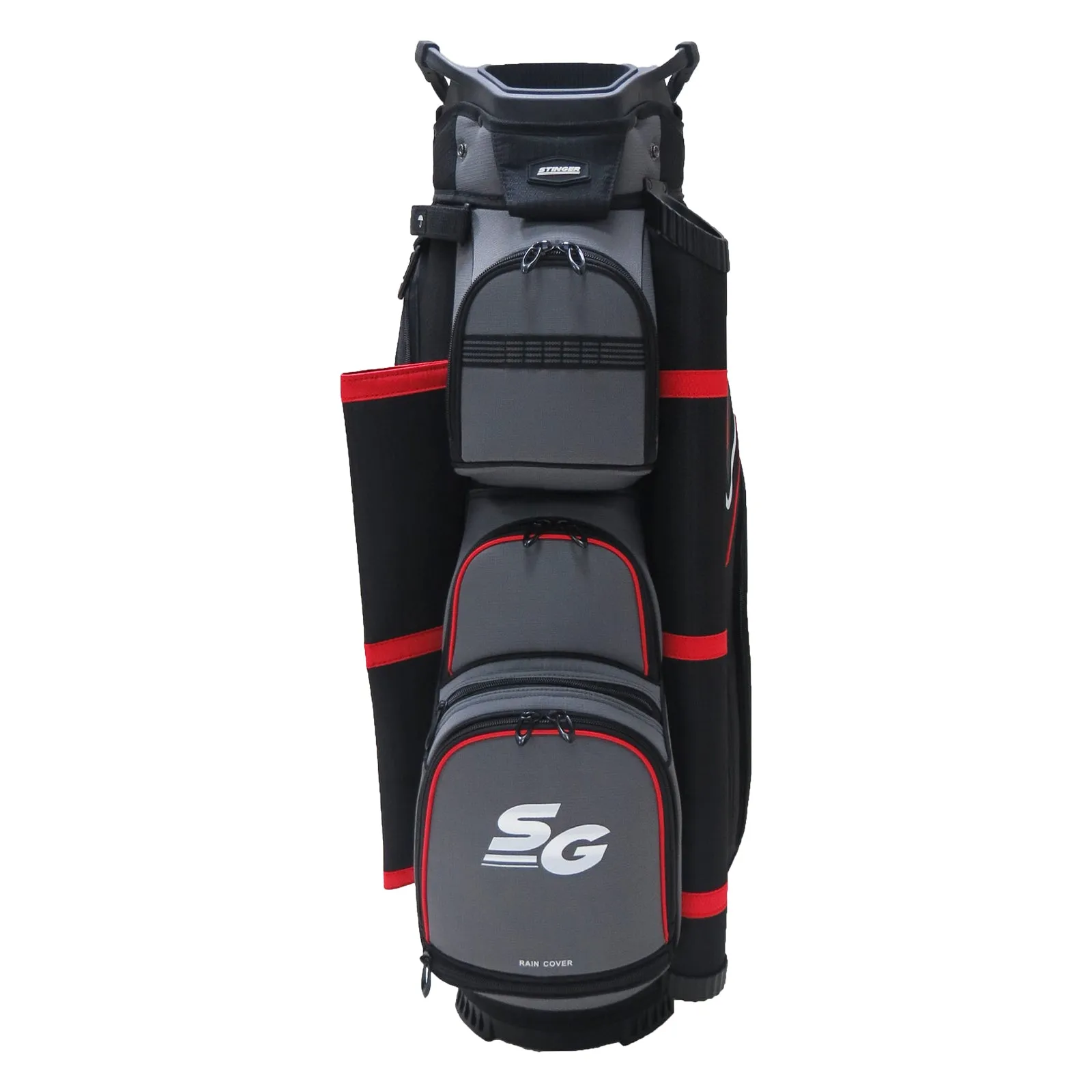 Premium Cart Bag - Red / Charcoal