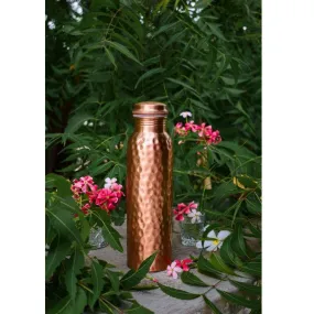 Pure Hammered Copper Bottle | FREE Cotton bag - Taal Mell