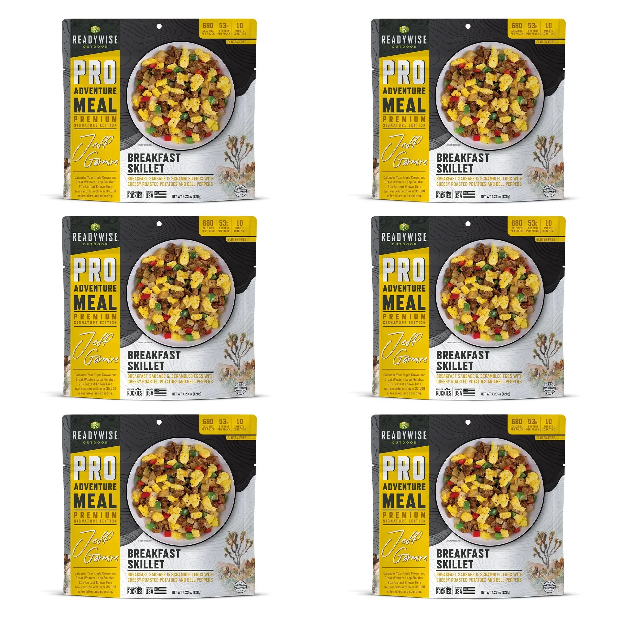 ReadyWise - Pro Adventure Meal Breakfast Skillet - 6 Pack