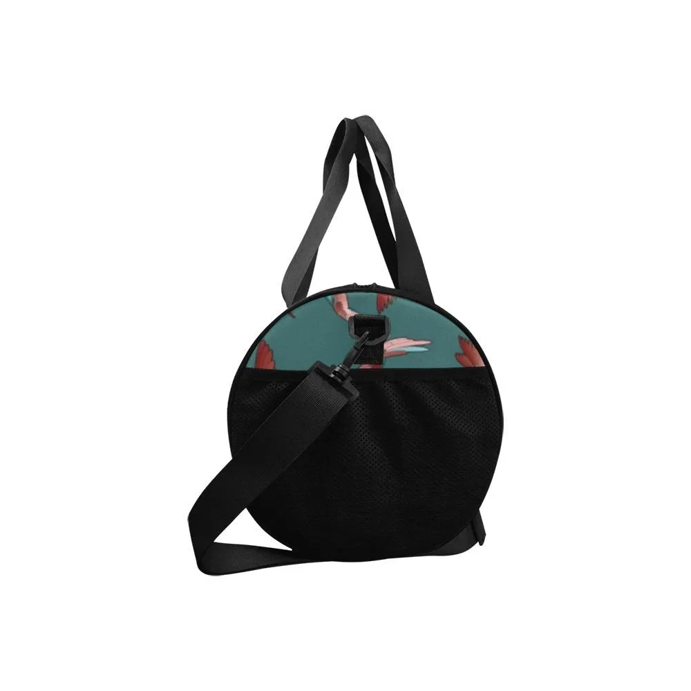 Red Swift Turquoise Duffle Bag