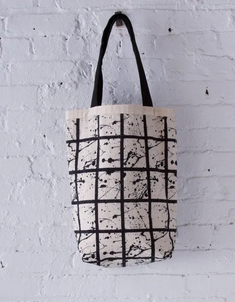 REVERSIBLE CANVAS TOTE SPLATTER PRINT TOTE