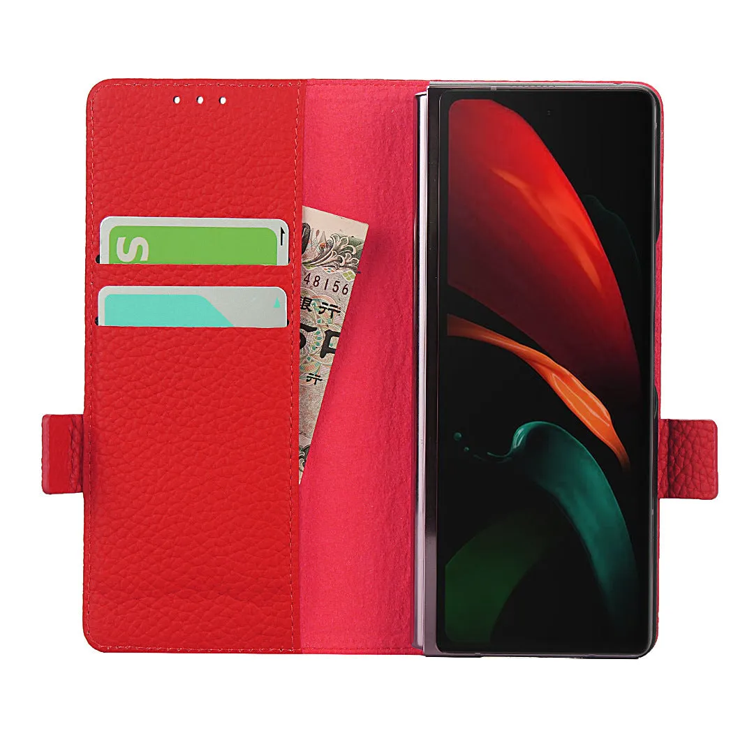 Samsung Galaxy fold 2 Black Shockproof phone case for card slot wallet