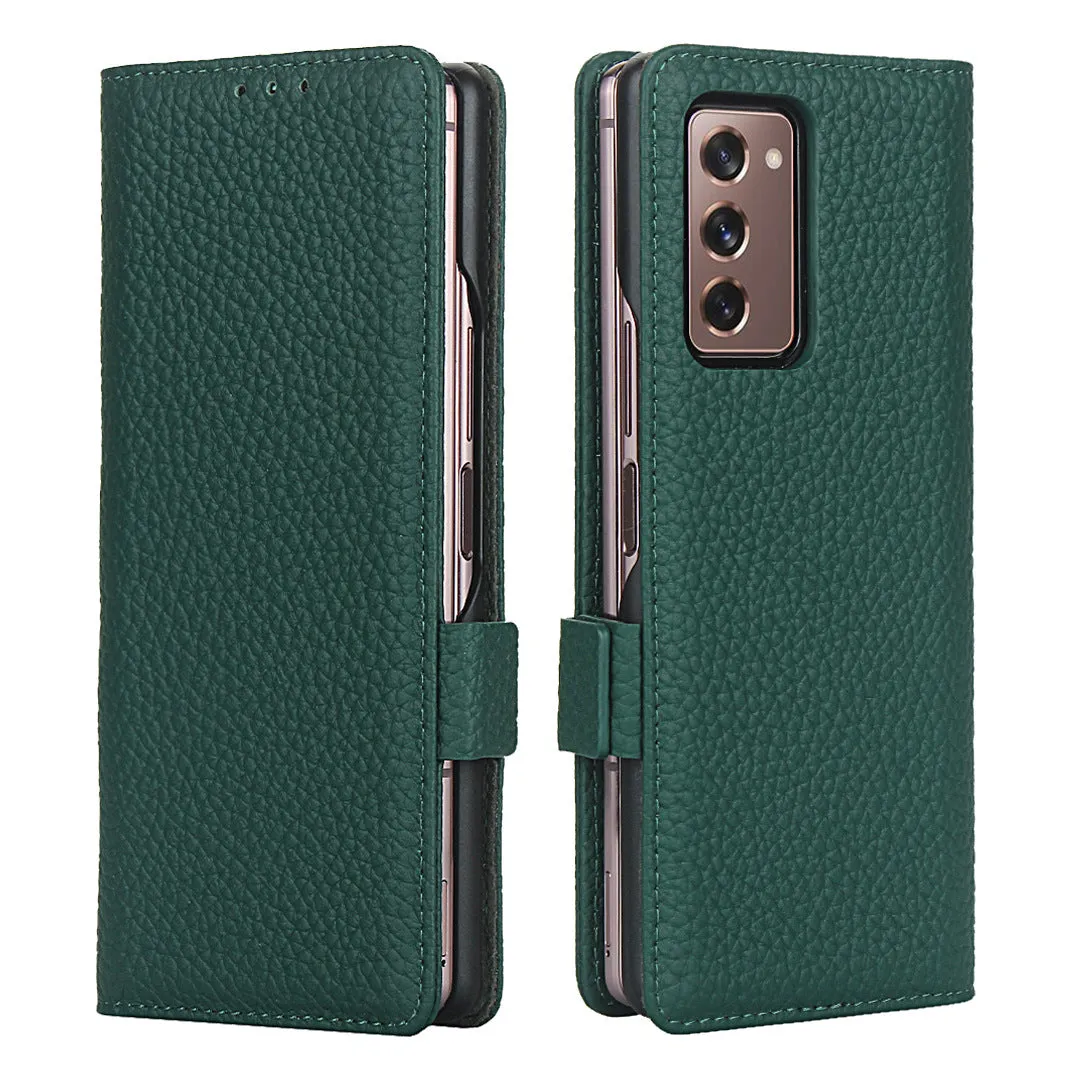 Samsung Galaxy fold 2 Black Shockproof phone case for card slot wallet