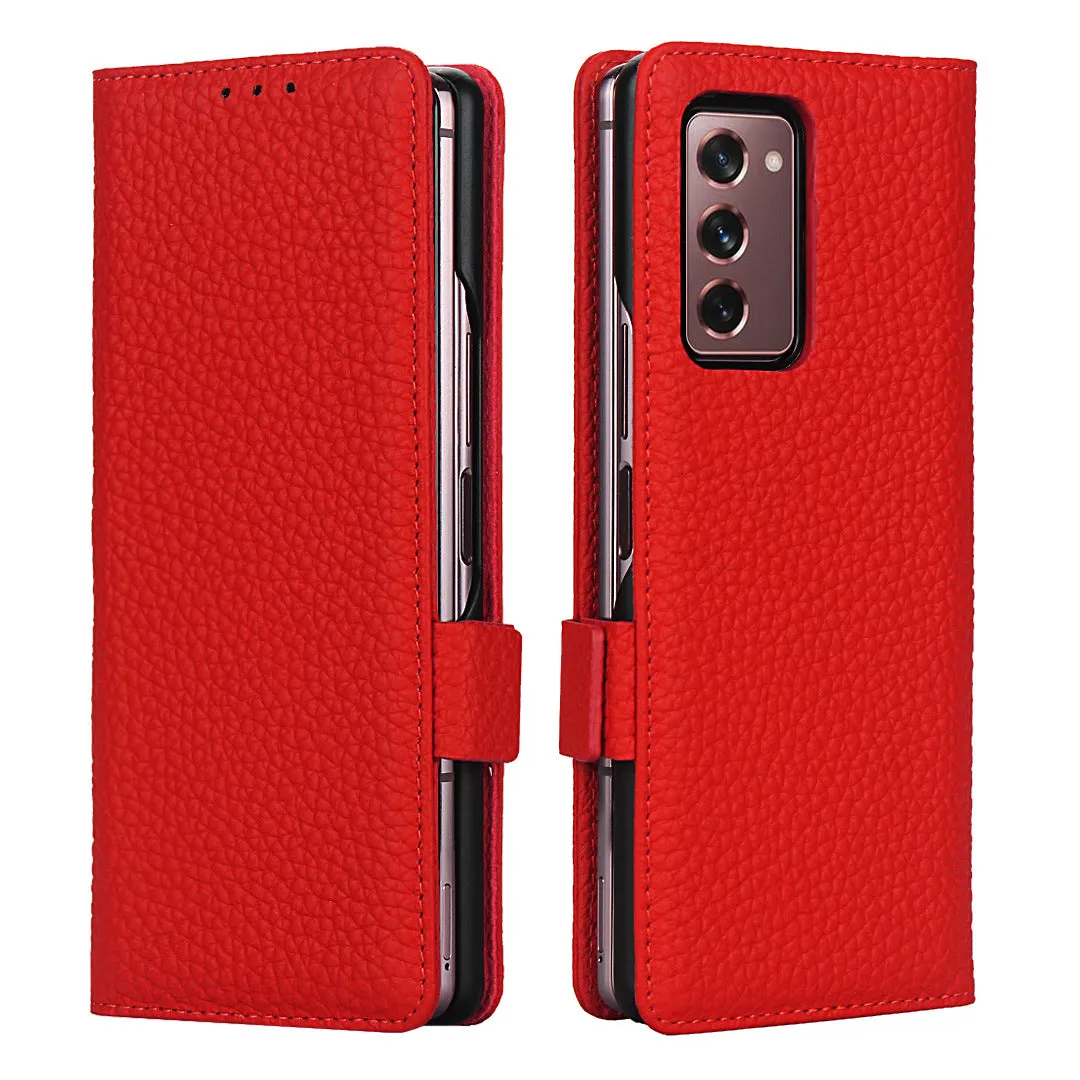 Samsung Galaxy fold 2 Black Shockproof phone case for card slot wallet