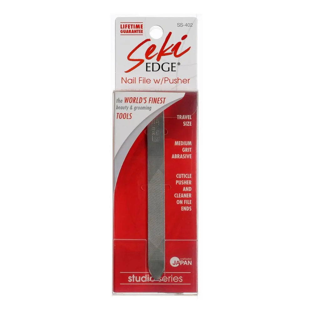 Seki Edge Nail File with Pusher (SS-402)