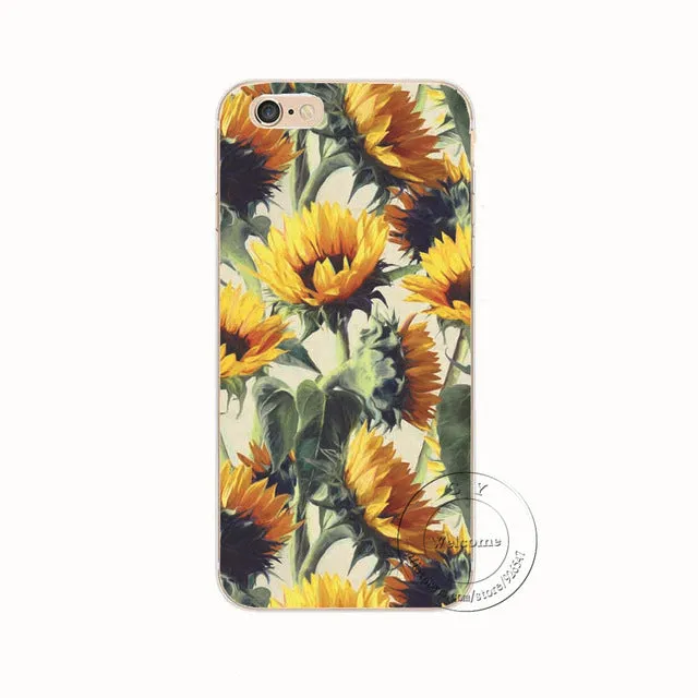 Shell For Apple iPhone 5 5S SE 5C 6 6S 7 Plus 6SPlus Back Case Cover Printing Mandala Flower Datura Floral Cell Phone Cases