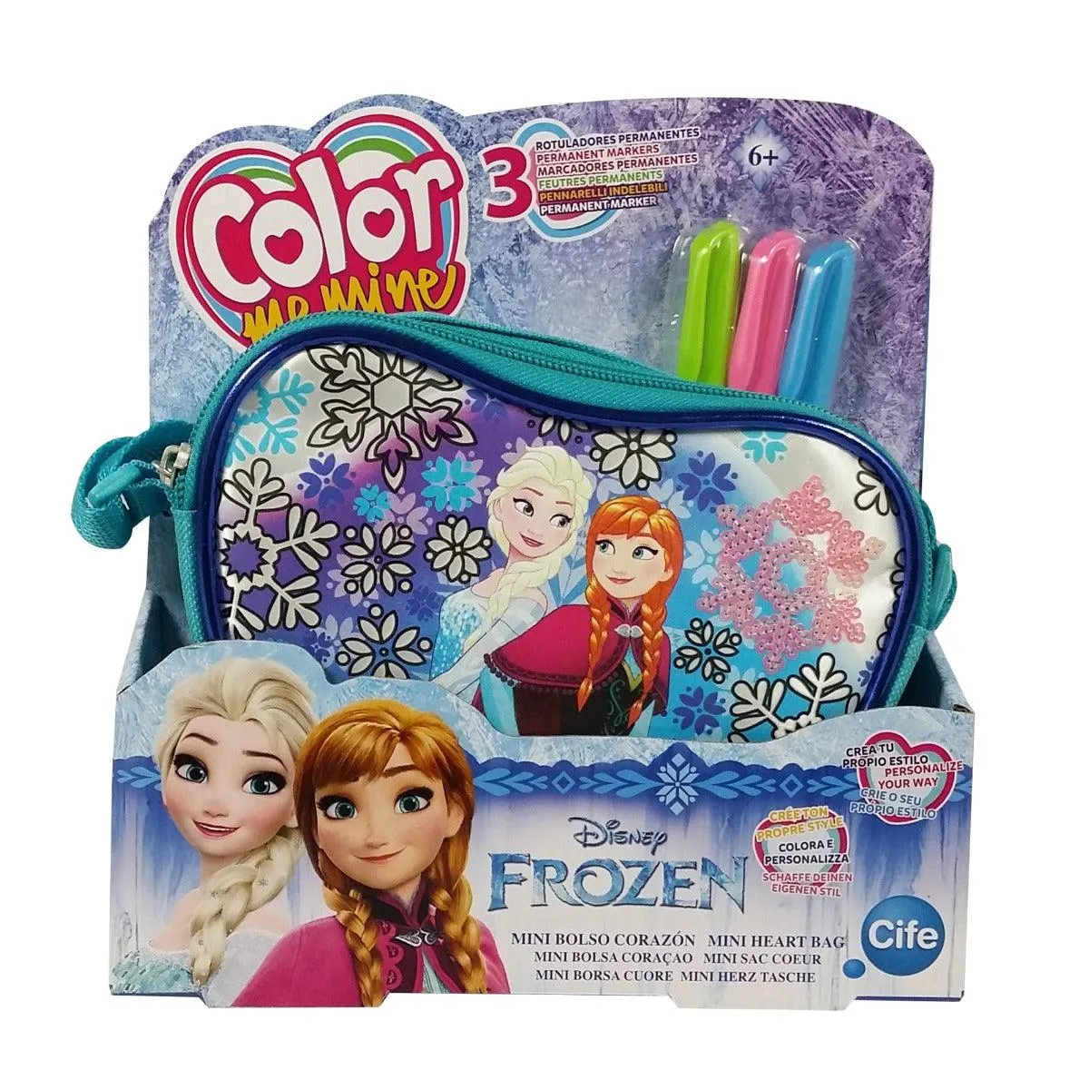 Simba Color Me Mine Sequin Deluxe Heart Bag - Frozen