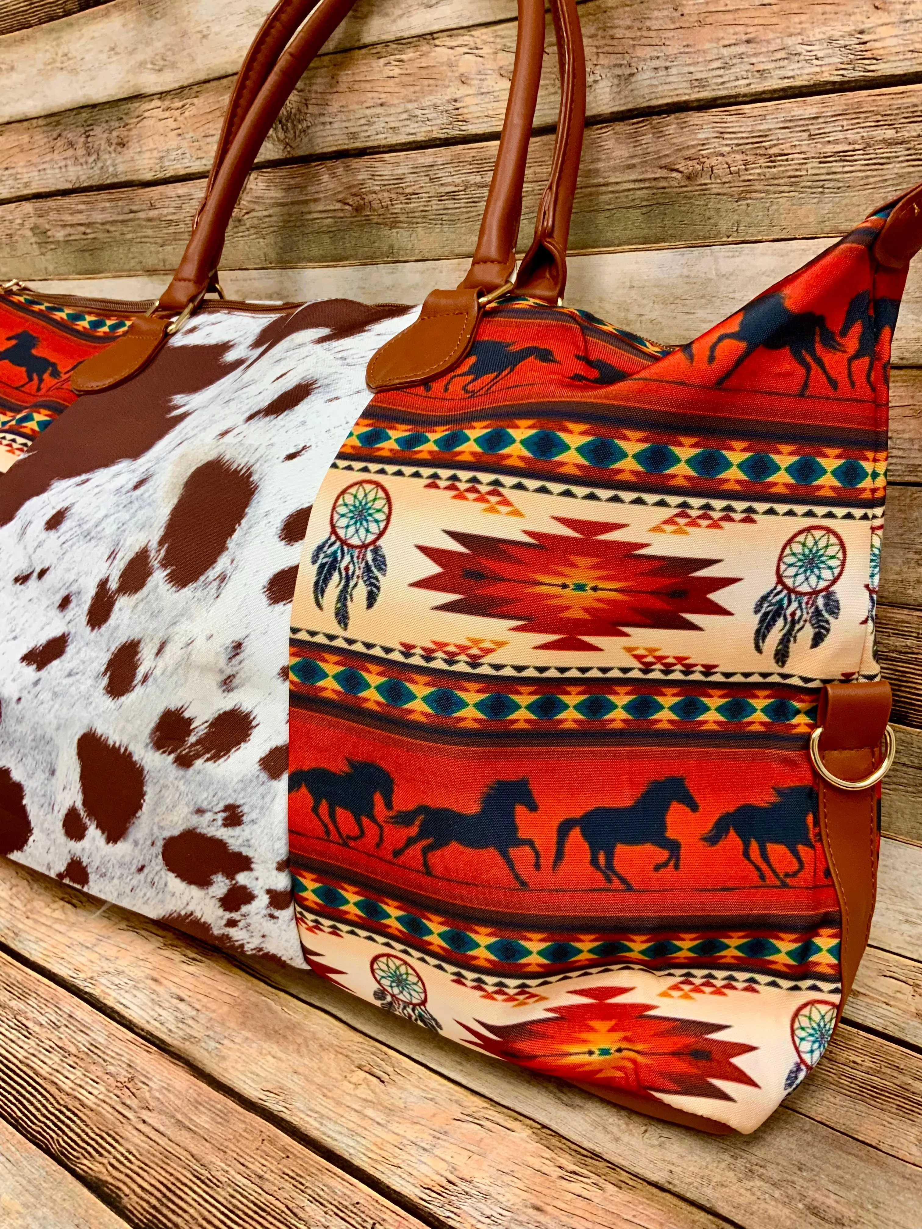 Southwestern Print Weekender/ Overnight Bags