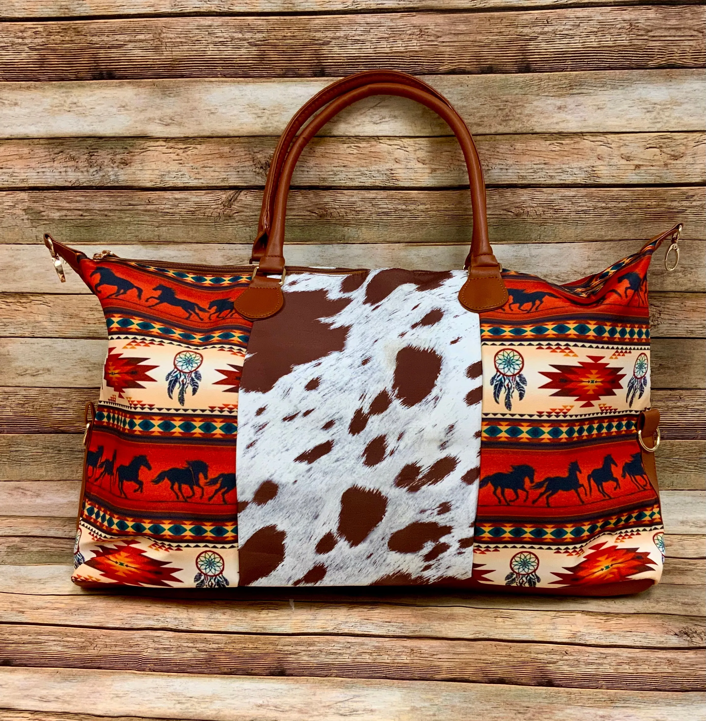 Southwestern Print Weekender/ Overnight Bags