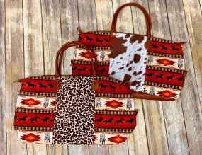 Southwestern Print Weekender/ Overnight Bags