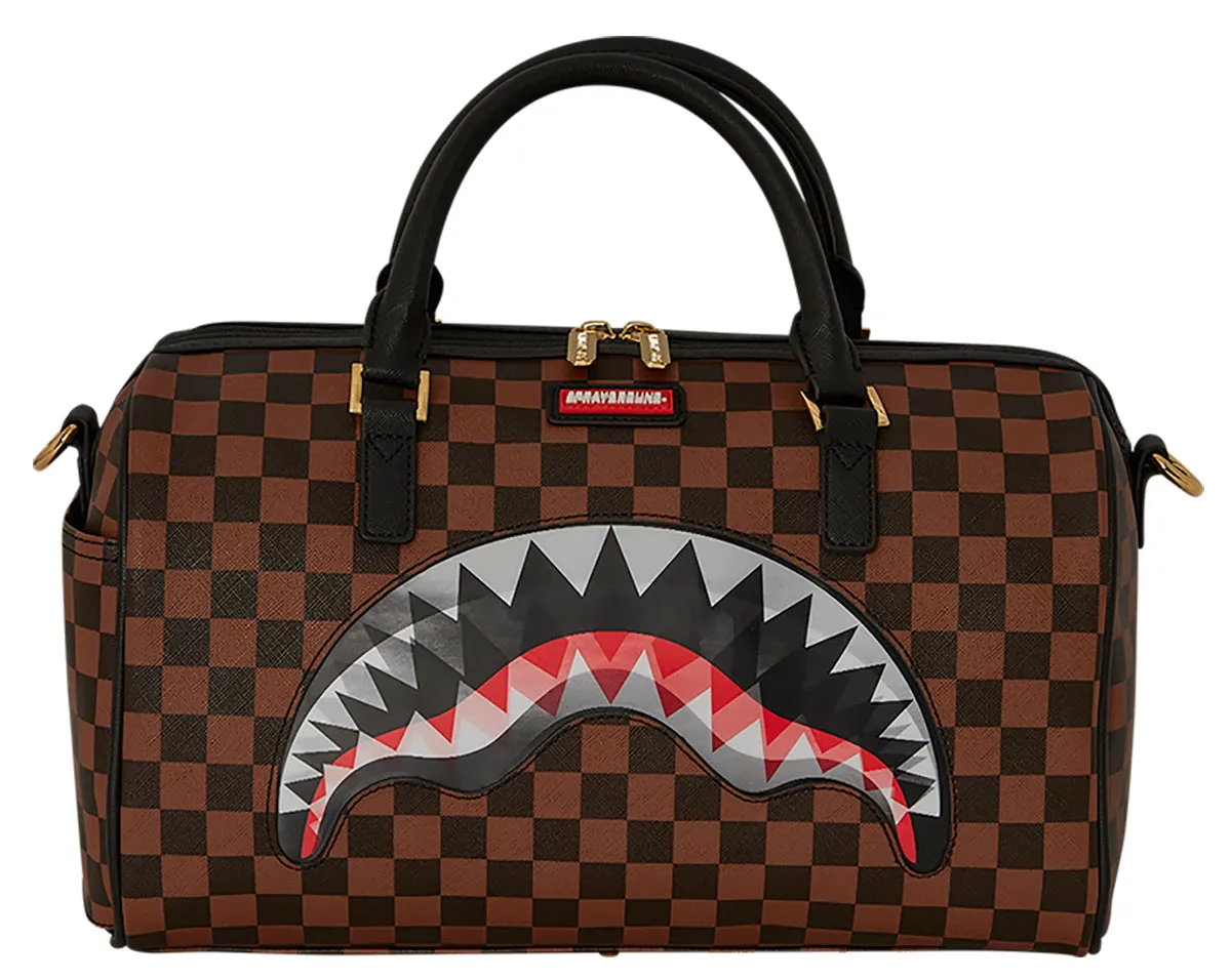 Sprayground Lenticular Effect In Brown Mini Duffle