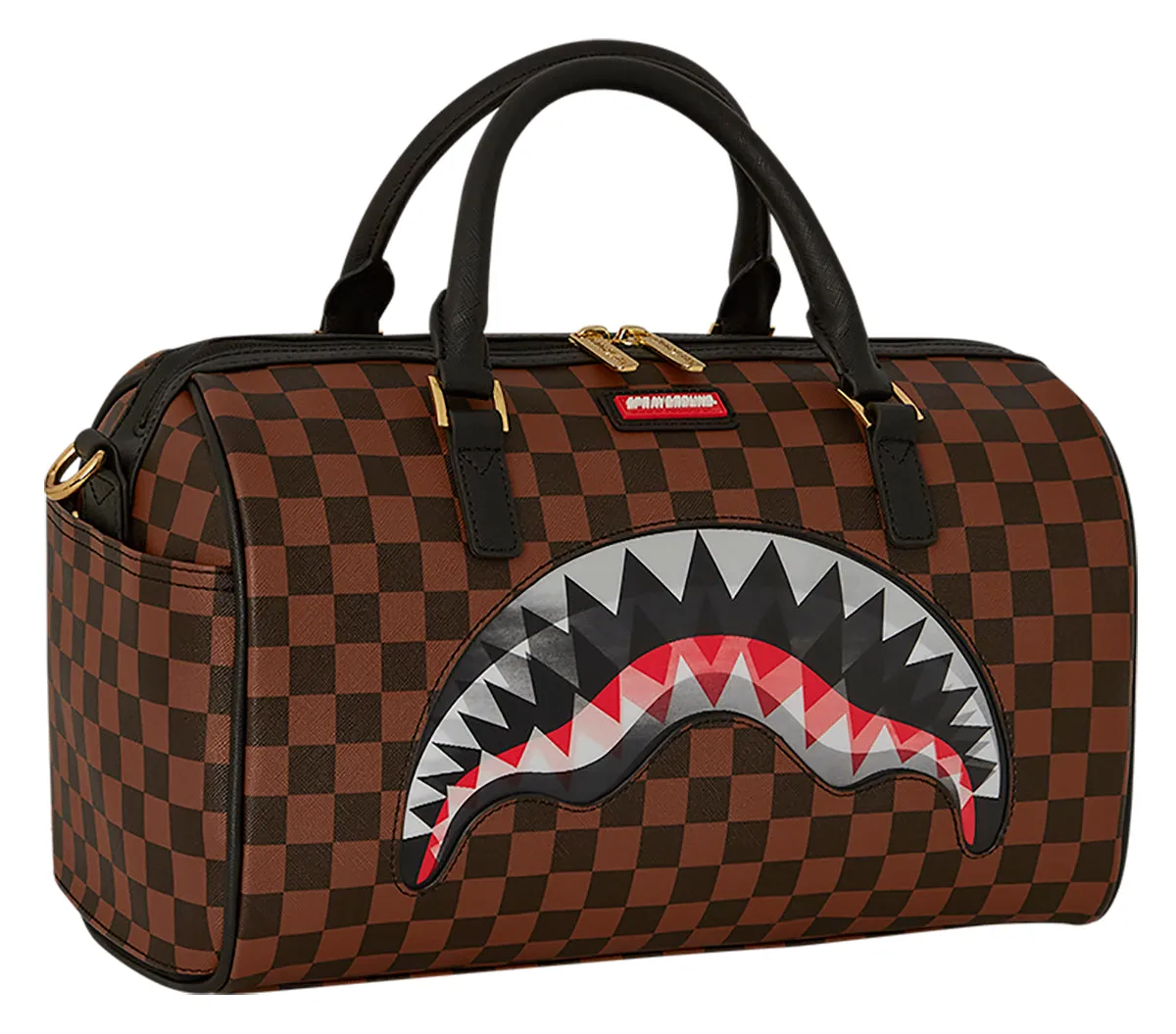 Sprayground Lenticular Effect In Brown Mini Duffle