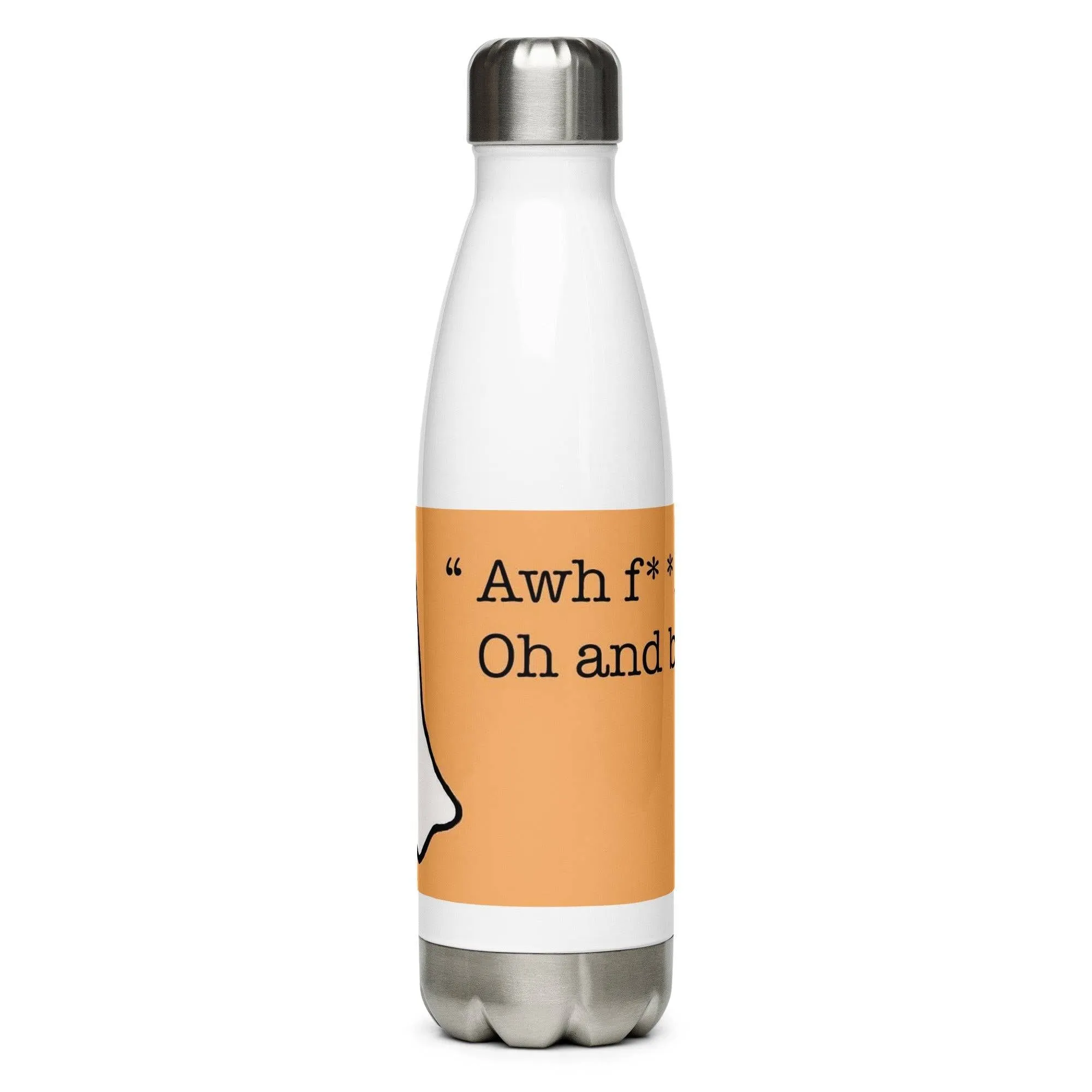 Stainless Steel Water Bottle with funny ghost design