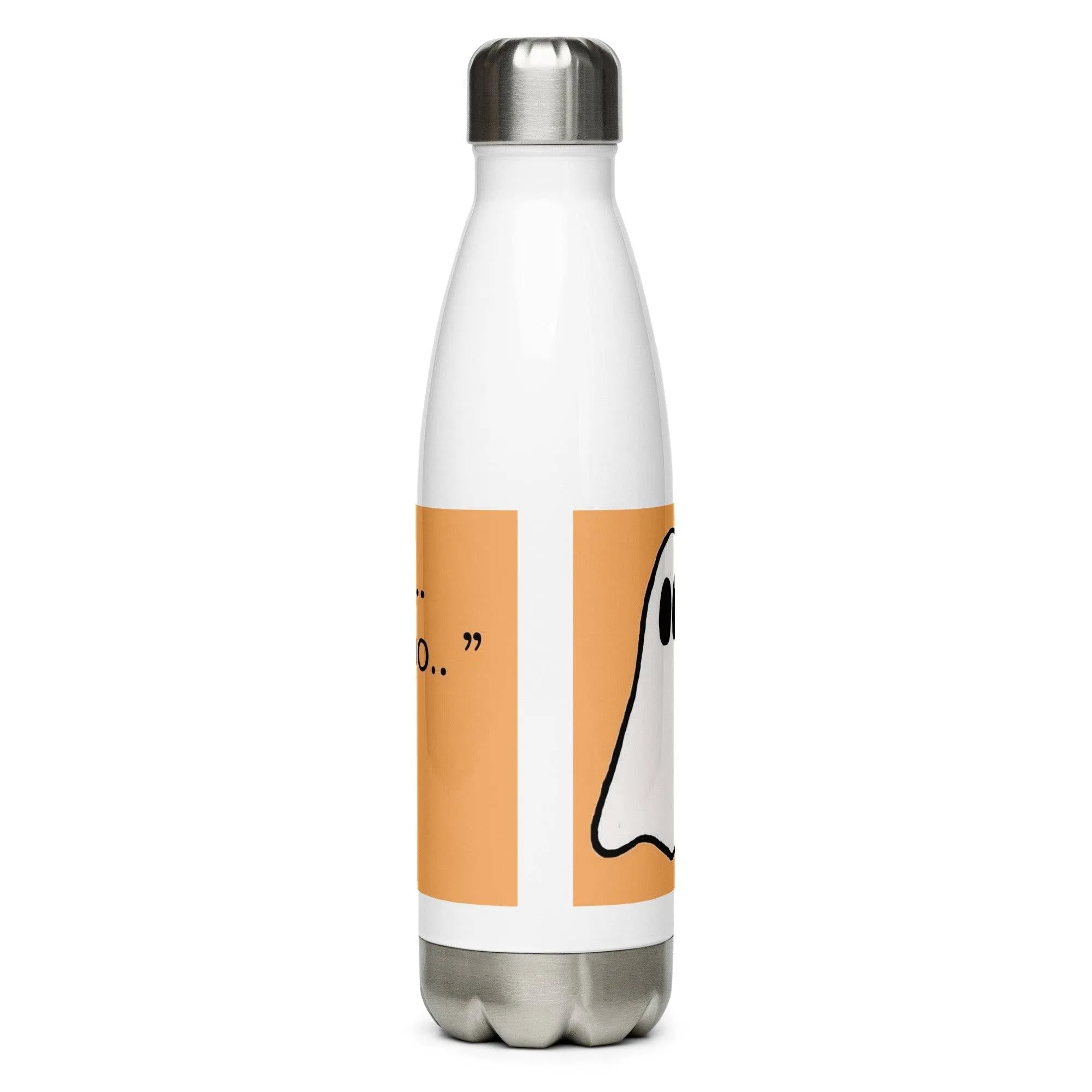 Stainless Steel Water Bottle with funny ghost design