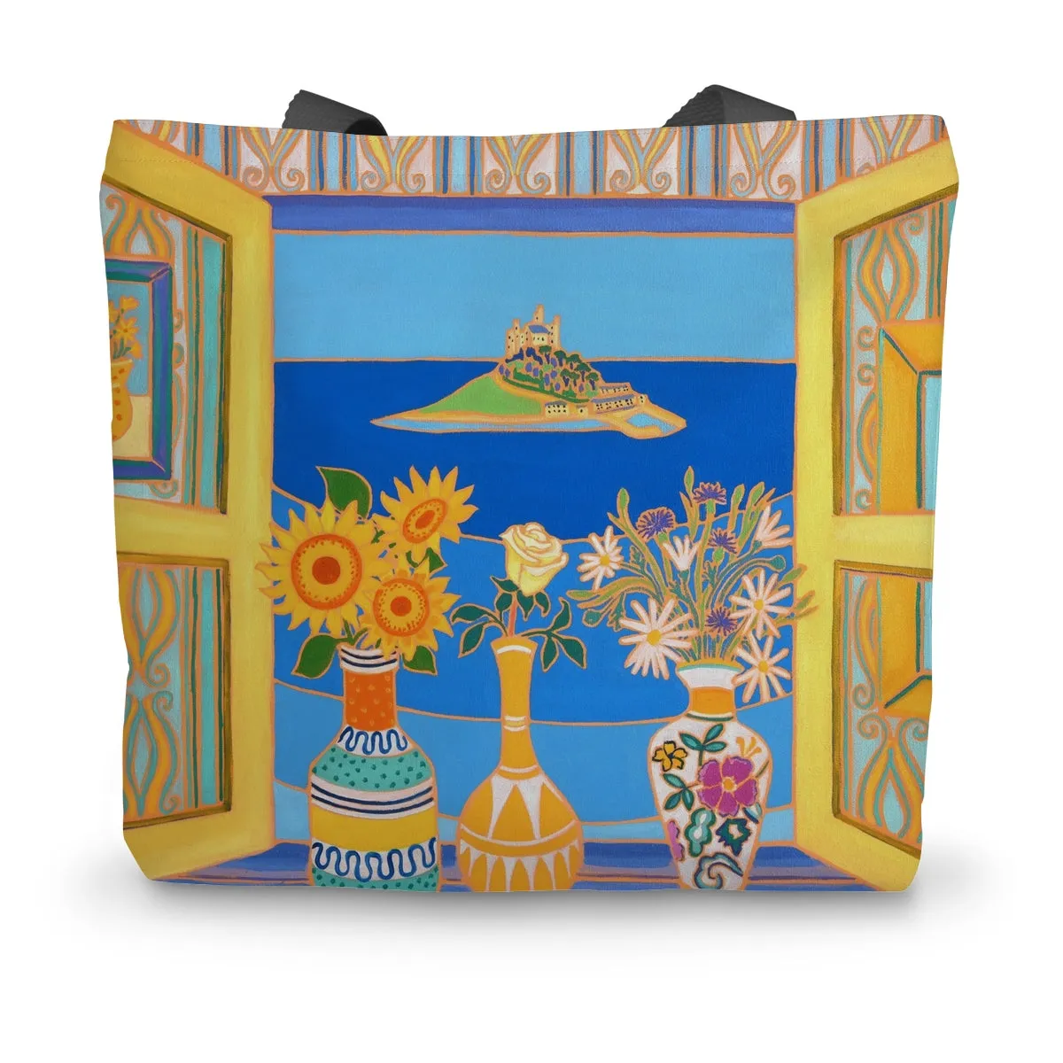 Summer Blooms, St Michael's Mount Cornwall by Joanne Short Canvas Tote Bag