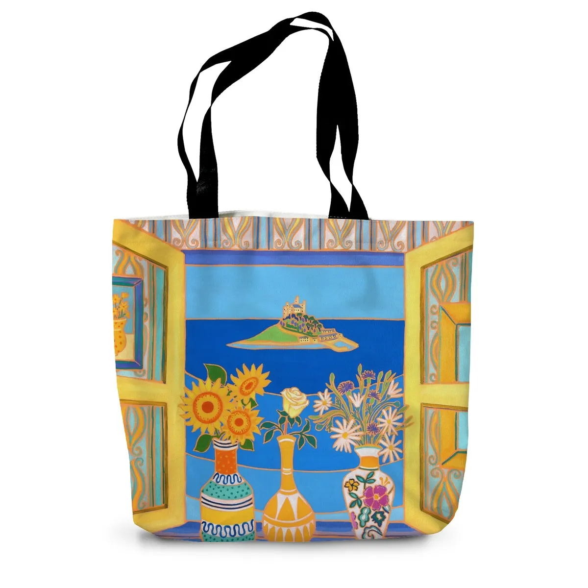 Summer Blooms, St Michael's Mount Cornwall by Joanne Short Canvas Tote Bag