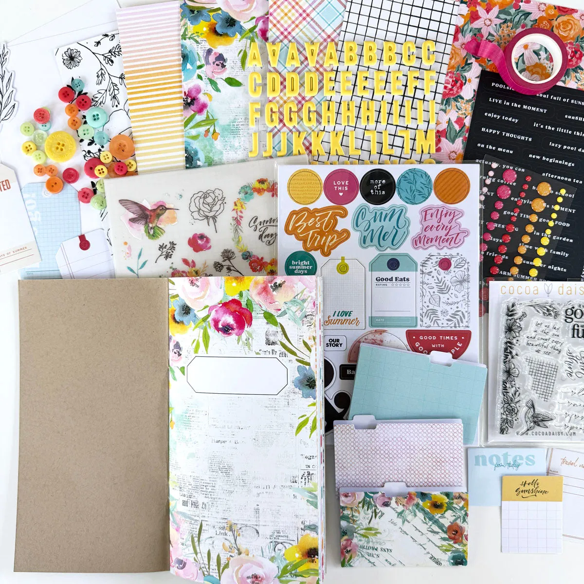 Sun-drenched Scrapbooking Kit - Choose Your Add On - August 2024