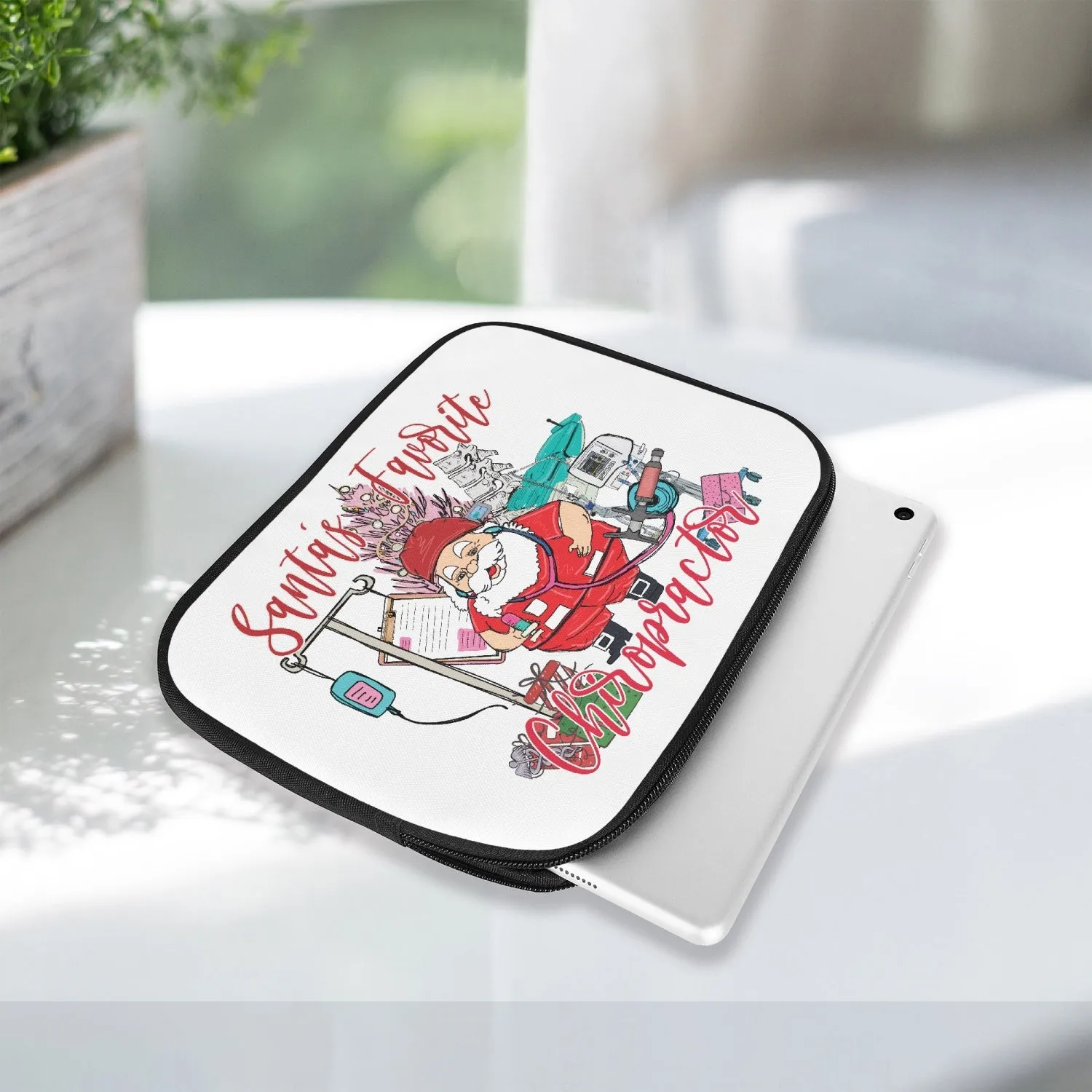 Tablet Sleeve - Santa's Favorite Chiropractor, awd-546