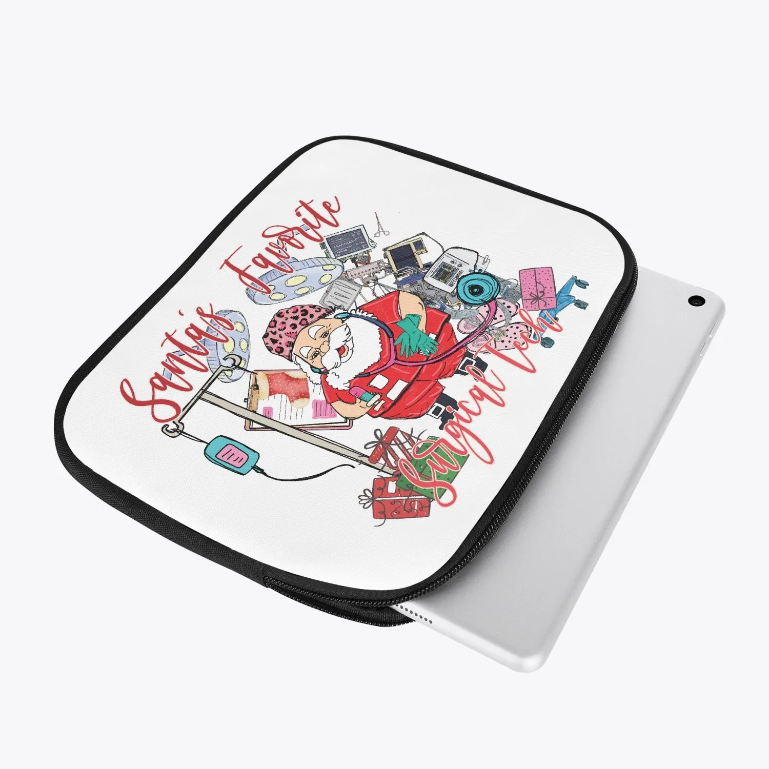 Tablet Sleeve - Santa's Favorite Surgical Tech, awd-545