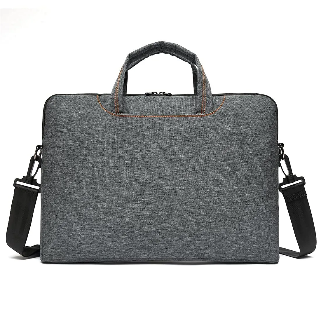 THE CLOWNFISH CoolBELL Water Resistant Nylon Unisex Slim 17.3 inch Laptop Messenger Bag Briefcase Handbag (Grey)