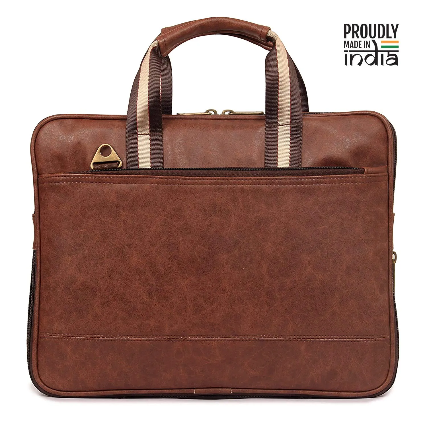 THE CLOWNFISH Dilan Laptop Briefcase for 14 inch Laptops - Tawny Brown