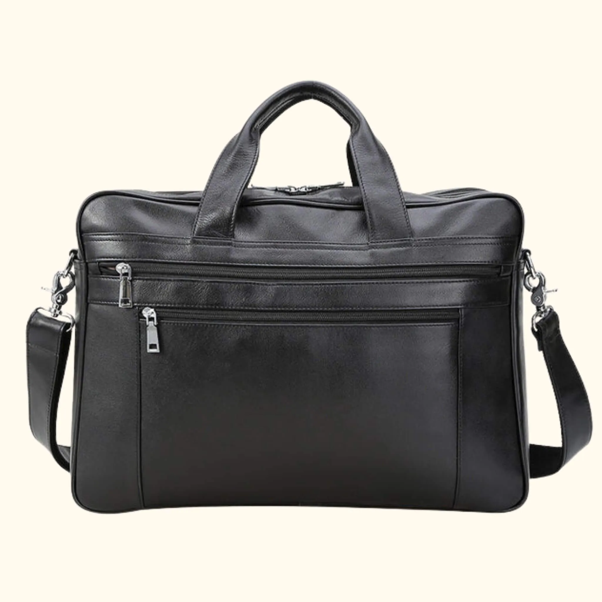 The Globe Trotter – Men’s Leather Travel Briefcase