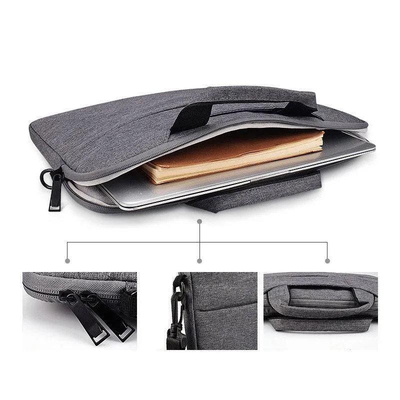 The Latest Casual Business Inner Padded Laptop Bag-Black