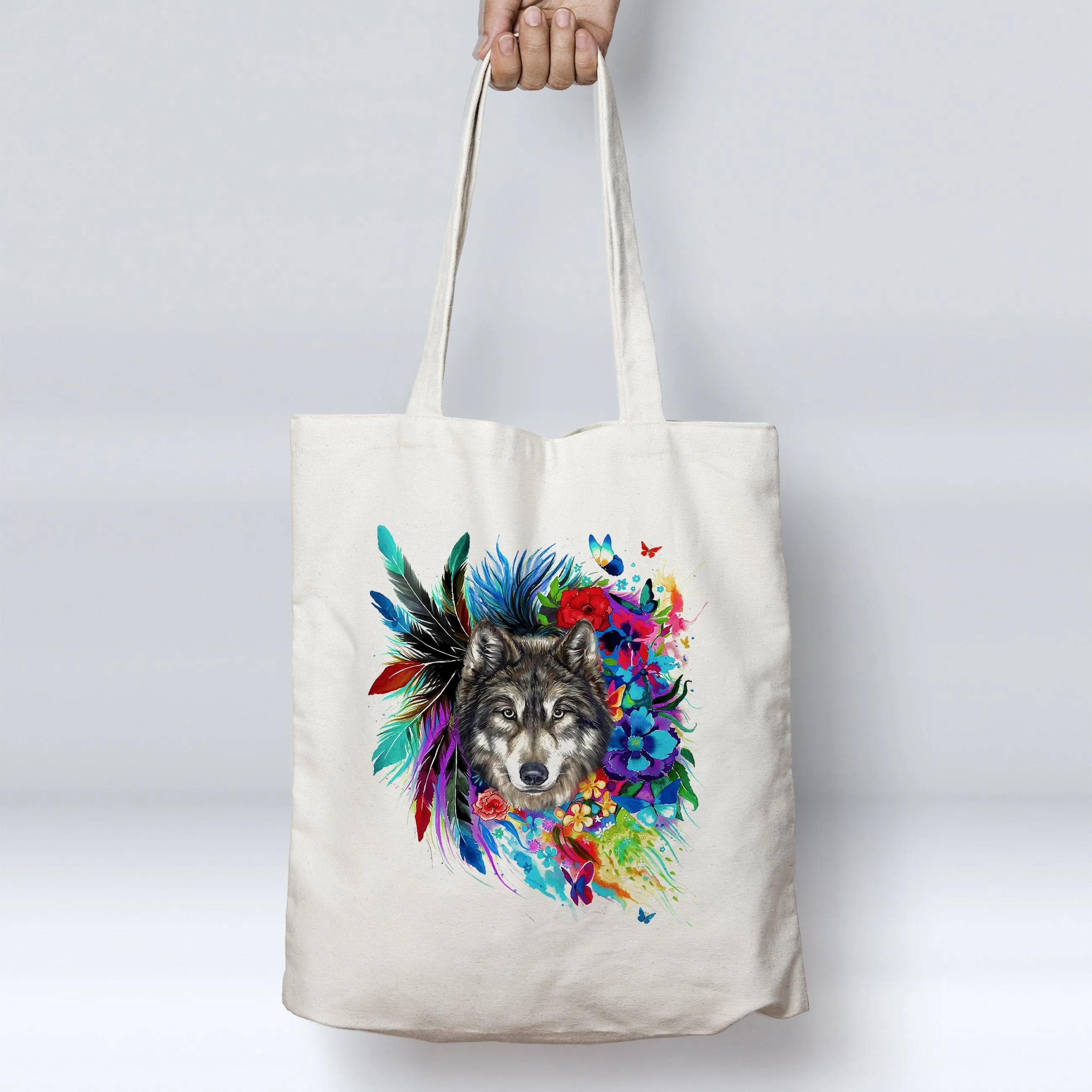 The Original Wolf Spirit Beach Tote