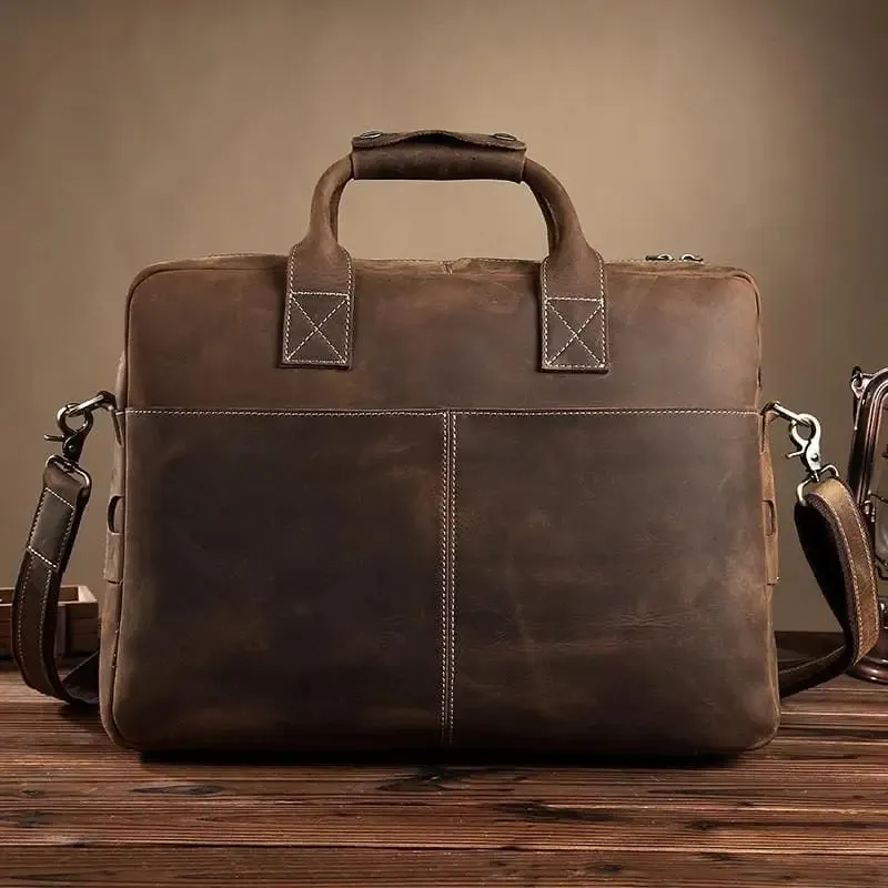 The Welch Vintage Leather Messenger Bag