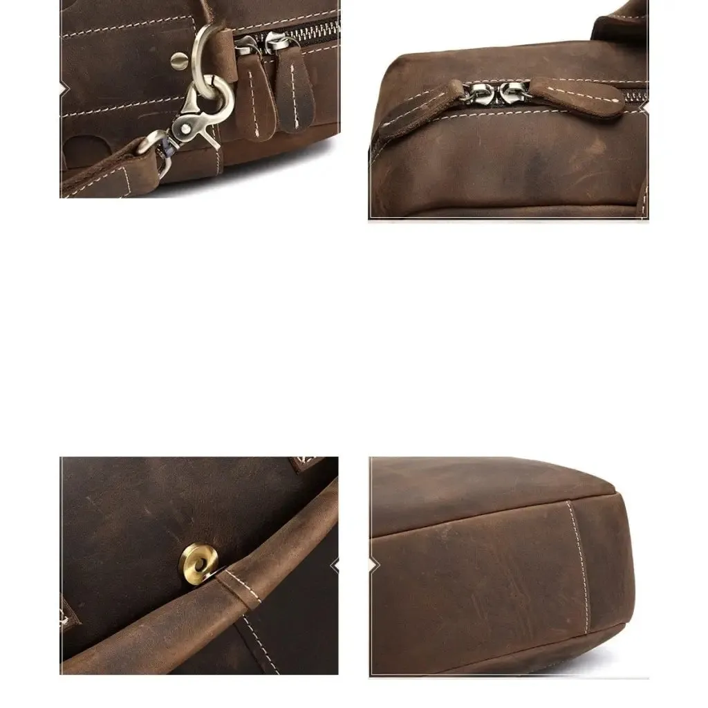 The Welch Vintage Leather Messenger Bag