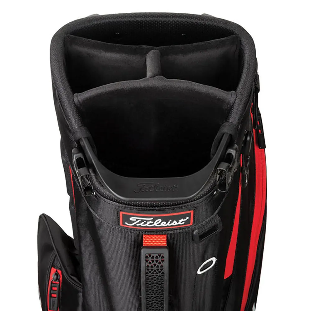 Titleist Player 4 Plus Stand Bag - Black/Red