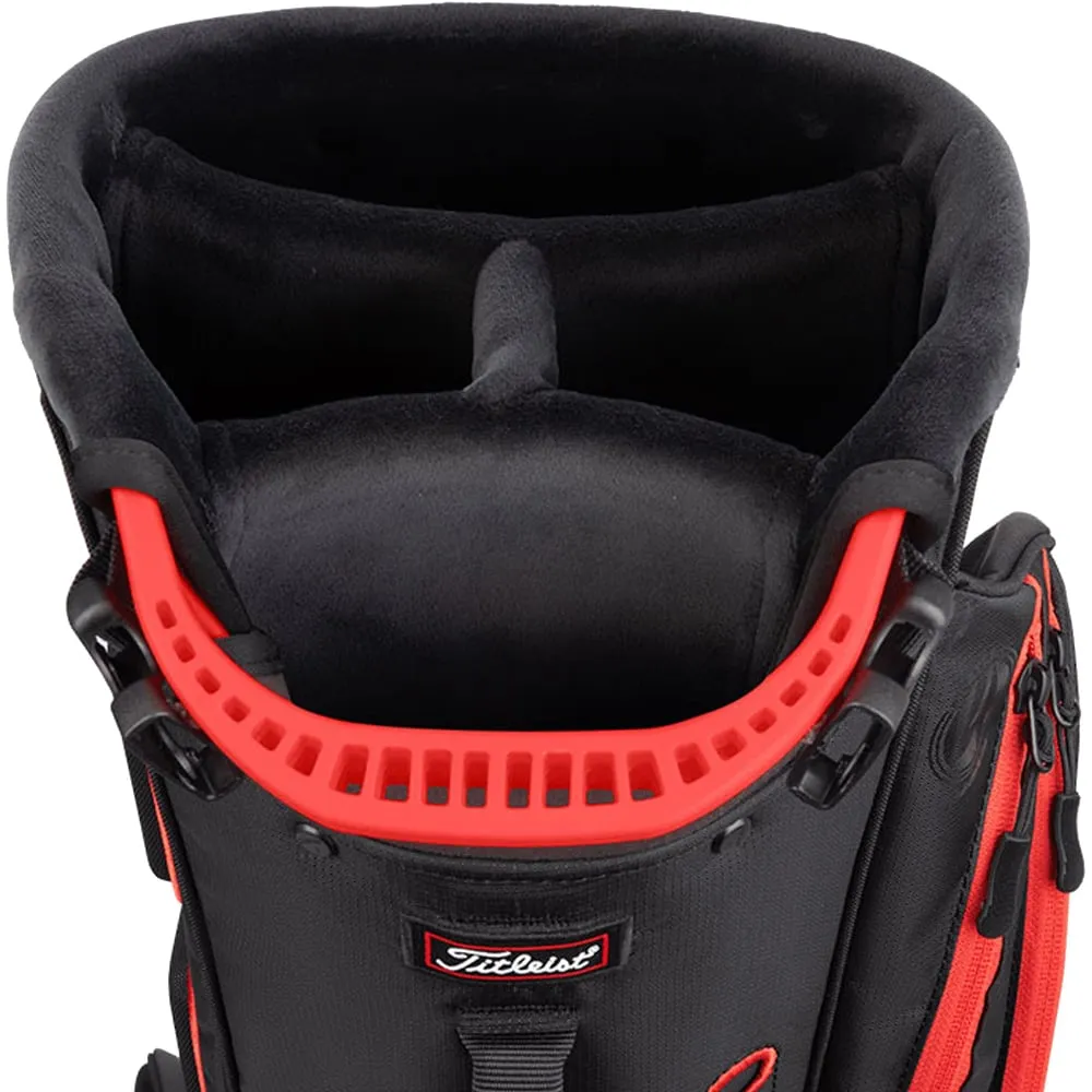 Titleist Players 4 Carbon Stand Bag - Black/Red