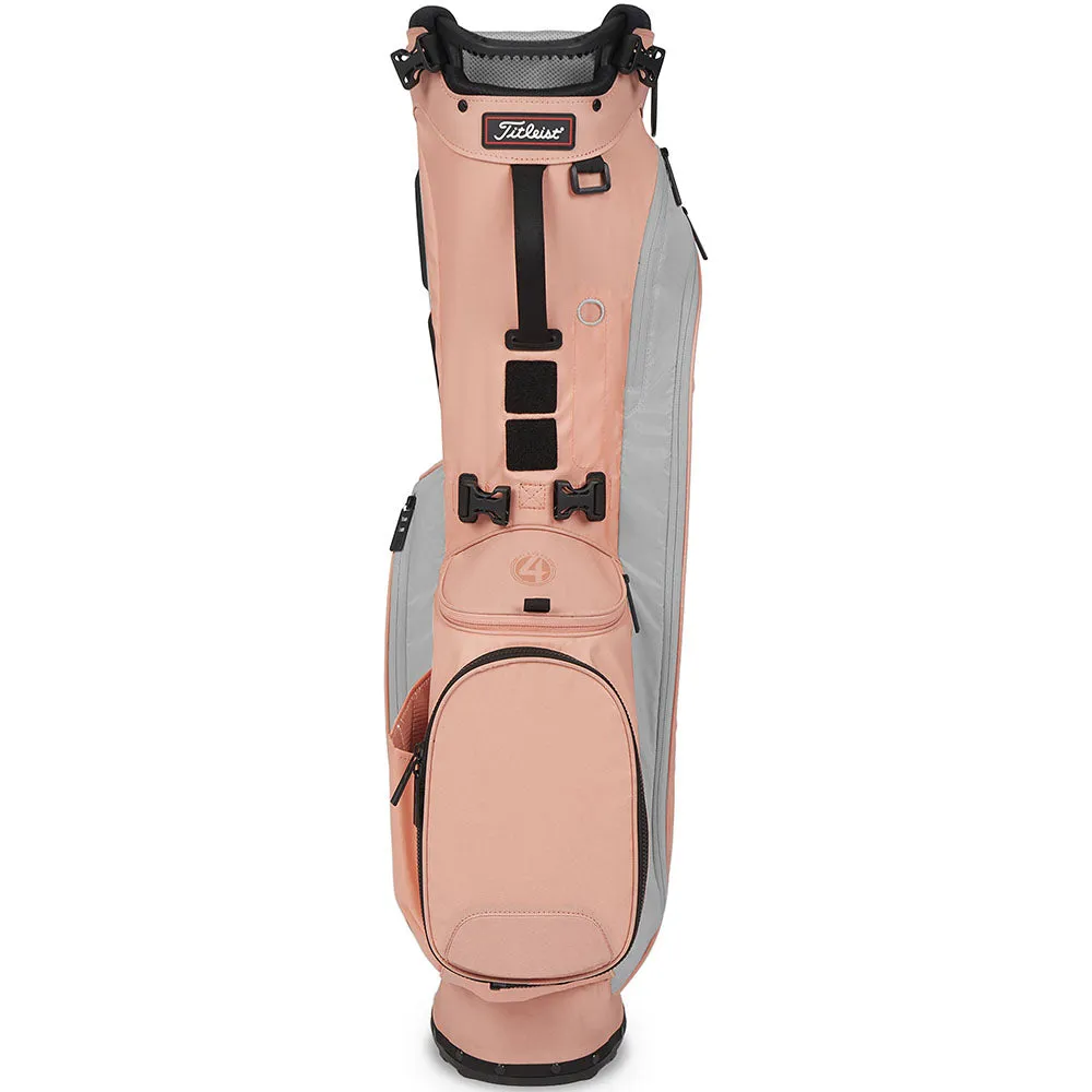 Titleist Players 4 Stand Bag - Peach/Grey