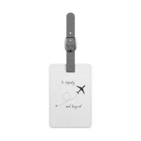 To Infinity & Beyond Saffiano Polyester Luggage Tag, Rectangle