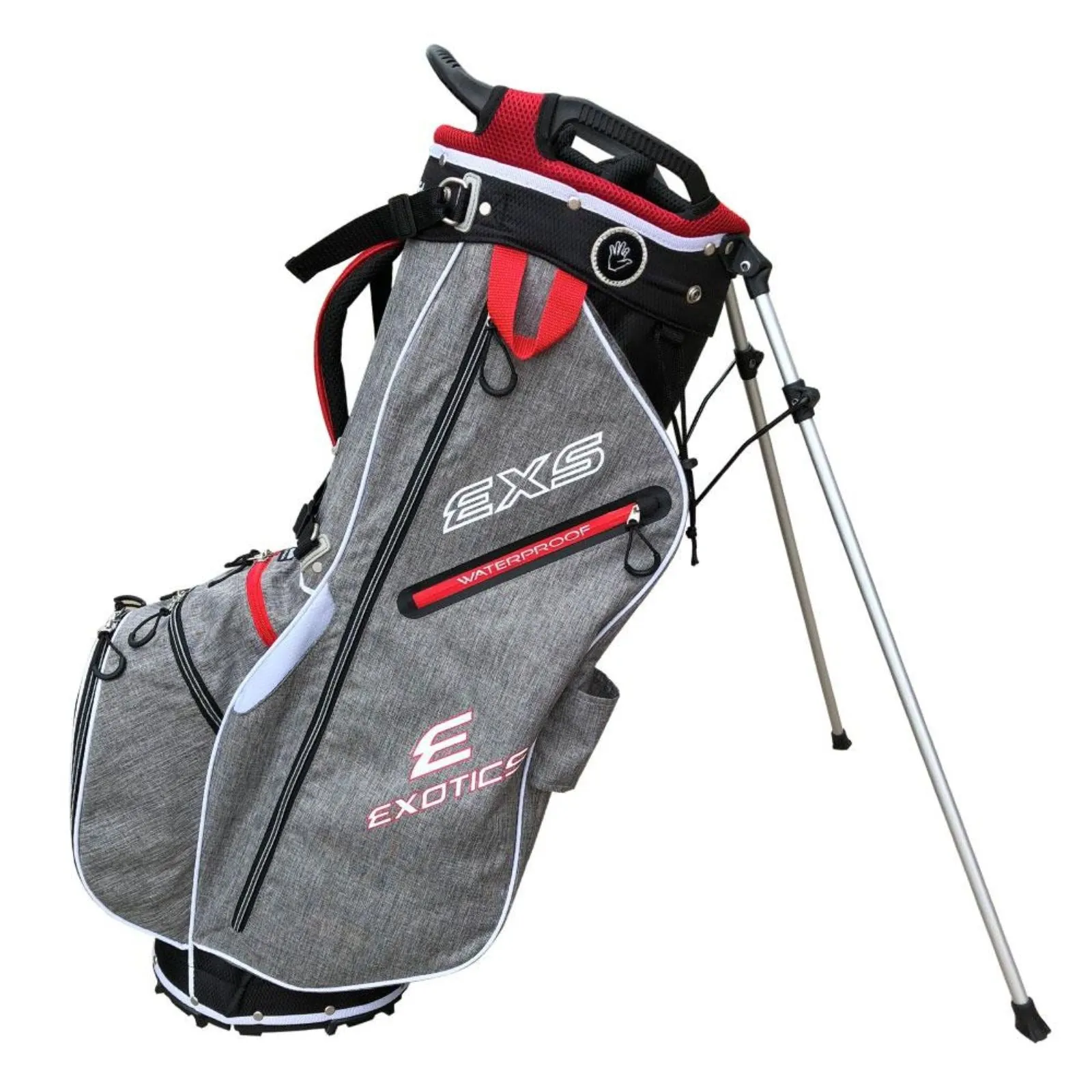 Tour Edge Exotics Xtreme Stand 7.0 Bag-Heath-Red-White