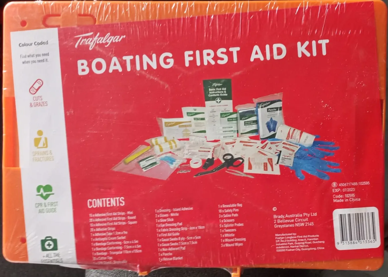 Trafalgar Boating First Aid Kit - 126 Pieces