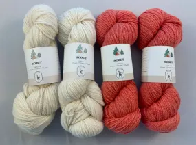 Umarmung Kit (Natural/Coral Heather)