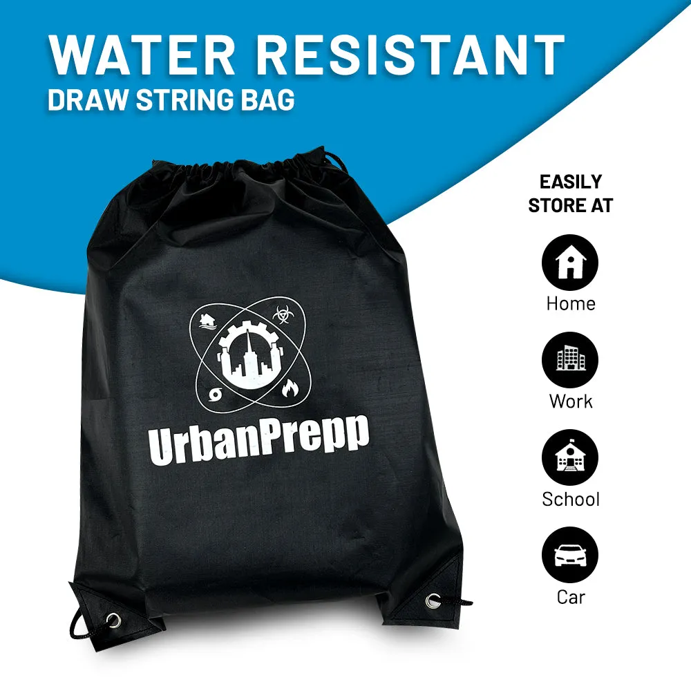 UrbanPrepp 72 Hour Elite Survival Box - 1 Person Emergency Food, Water, Thermal Blanket, Emergency Rations for Floods, Blackout, Earthquake, Car, Work, School