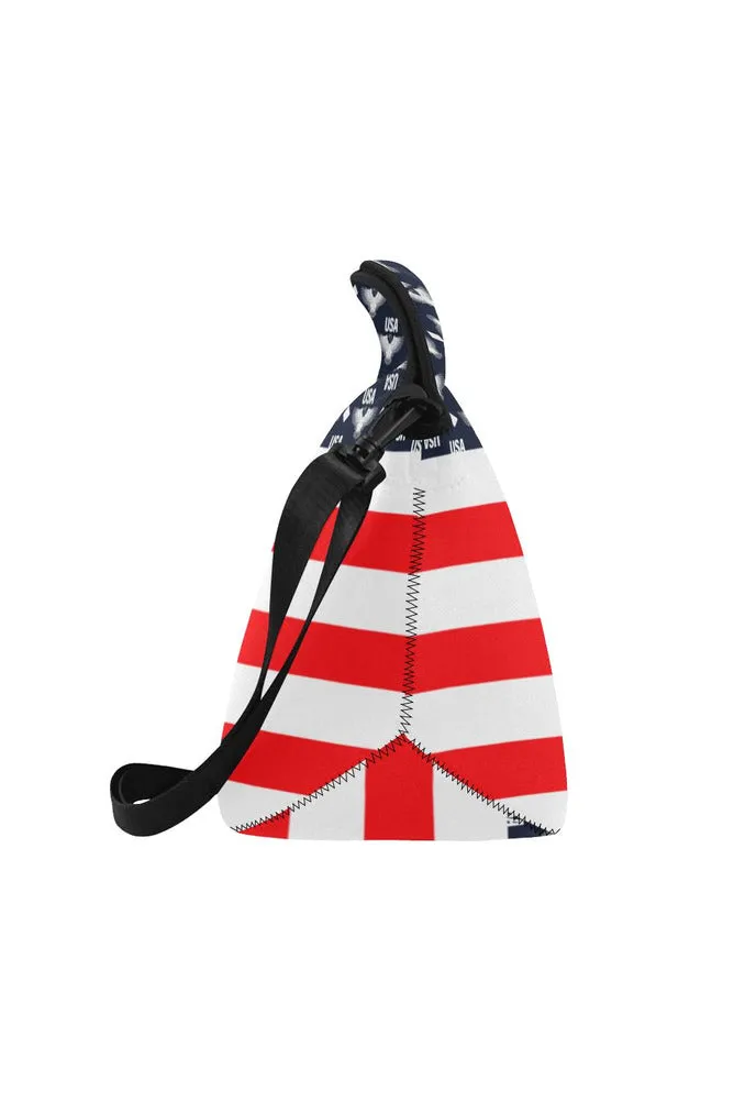 USA - FR STRIPE 3 Neoprene Lunch Bag/Large (Model 1669)