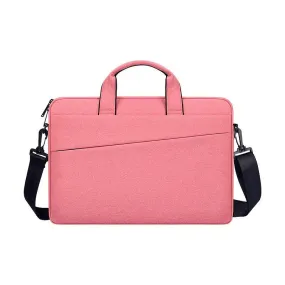 Water Resistant 15.6 inch Laptop Sleeve Laptop Bag With Handle-Pink