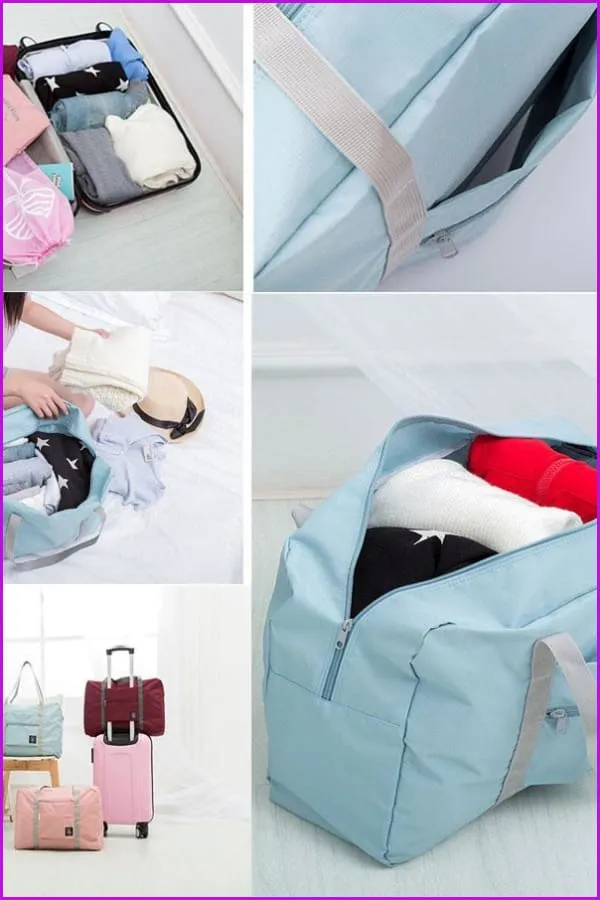 Waterproof Nylon Folding Duffle Travel Bags F156